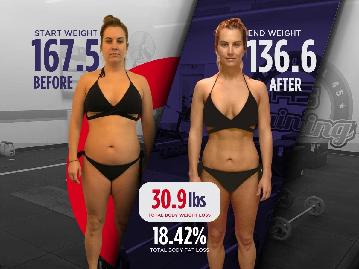F45 member before and after transformation 3